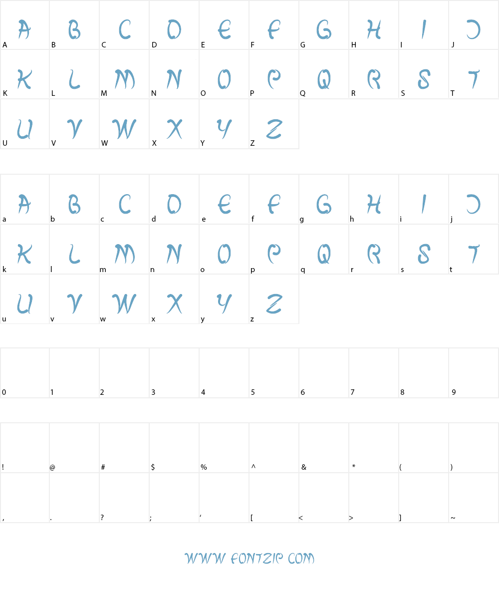 fish bone Font Character